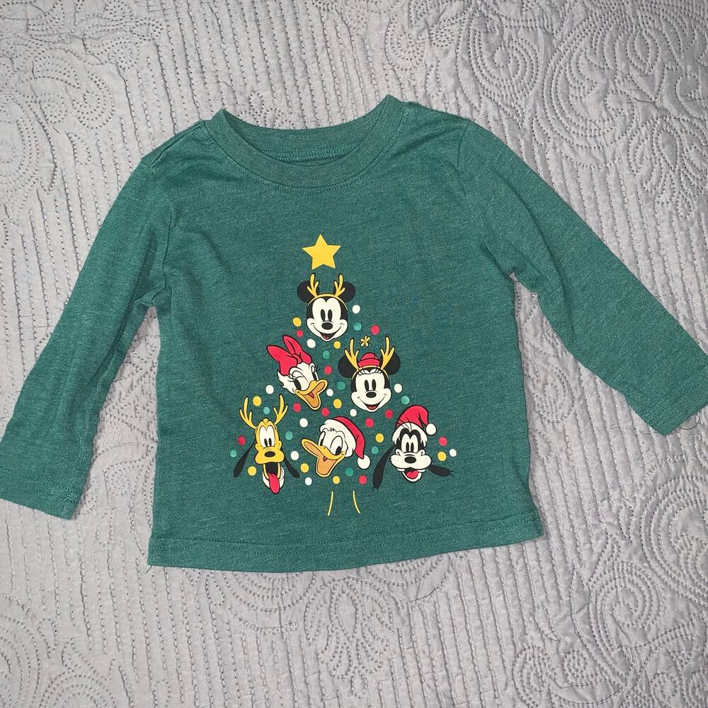 Disney Jumping Beans 12M Holiday Mickey & Friends Christmas Tree Shir
